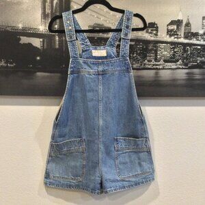 Free People Blue Denim Romper